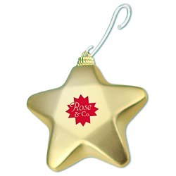 View a larger, more detailed picture of the Shatterproof Ornament - Star - 24 hr