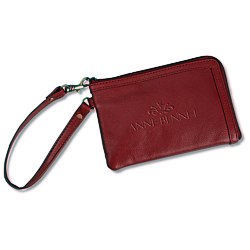 View a larger, more detailed picture of the Leather Wristlet - 24 hr