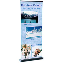 View a larger, more detailed picture of the Square-Off Retractable Banner - 35-1 4 