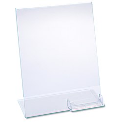 View a larger, more detailed picture of the Sign Holder w Business Card Pocket - 11 x 8-1 2 - Blank