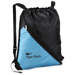 View a larger, more detailed picture of the Bold Divider Drawstring Backpack
