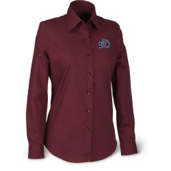 View a larger, more detailed picture of the Soft Collar Poplin Shirt - Ladies 
