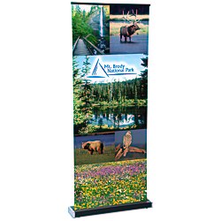 View a larger, more detailed picture of the Square-Off Retractable Banner - 35-3 4 -Replacement Graphic