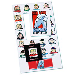 View a larger, more detailed picture of the Bic Mood Frame Magnet - Praise A Child