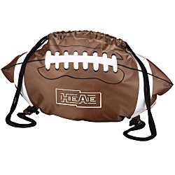 View a larger, more detailed picture of the Game Time Football Drawstring Backpack