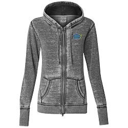 View a larger, more detailed picture of the J America Zen Full-Zip Hooded Sweatshirt-Ladies