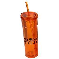 View a larger, more detailed picture of the Torino Spirit Tumbler w Straw - 16 oz 