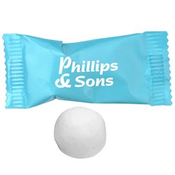 View a larger, more detailed picture of the Chocolate Gourmet Mint w White Candy Shell - Color Wrapper
