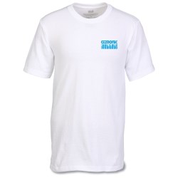 View a larger, more detailed picture of the Anvil USA Made Classic Tee - Screen - White
