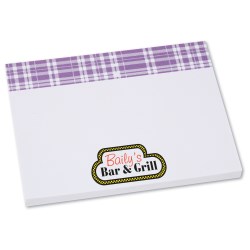 View a larger, more detailed picture of the Bic Sticky Note - Designer - 3x4 - Plaid - 50 Sheet