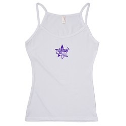 View a larger, more detailed picture of the Anvil Ladies Semi-Sheer Tank Top - White