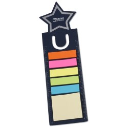 View a larger, more detailed picture of the Bookmark Ruler w Note and Flag Set - Star