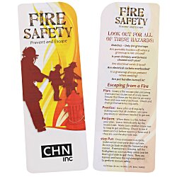View a larger, more detailed picture of the Just the Facts Bookmark - Fire Safety - 24 hr