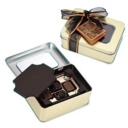 View a larger, more detailed picture of the Dark Chocolate Box w Chocolate Bites - Small