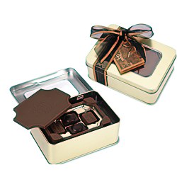 View a larger, more detailed picture of the Milk Chocolate Box w Chocolate Bites - Small