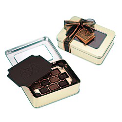 View a larger, more detailed picture of the Dark Chocolate Box w Chocolate Bites - Large