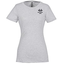 View a larger, more detailed picture of the Next Level Tri-Blend Crew T-Shirt - Ladies - White