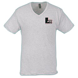 View a larger, more detailed picture of the Next Level Tri-Blend V-Neck T-Shirt - Men s - White