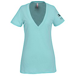 View a larger, more detailed picture of the Next Level Tri-Blend Deep V-Neck T-Shirt - Ladies - Colors