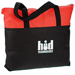 View a larger, more detailed picture of the Airy Zip Tote - Black - 24 hr
