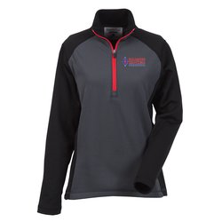 View a larger, more detailed picture of the Microfleece Color Zip Pullover - Ladies 