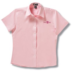 View a larger, more detailed picture of the Easy Care Short Sleeve Dress Shirt - Ladies - Closeout
