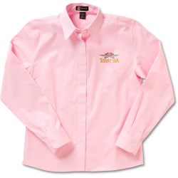 View a larger, more detailed picture of the Easy Care Long Sleeve Dress Shirt - Ladies - Closeout