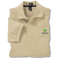 View a larger, more detailed picture of the 100 Combed Cotton Pocket Sport Shirt - Men s - Closeout