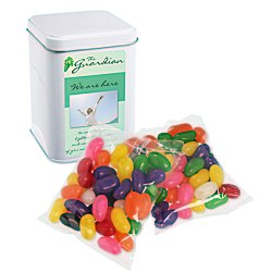 View a larger, more detailed picture of the Canister Tin - Assorted Jelly Beans