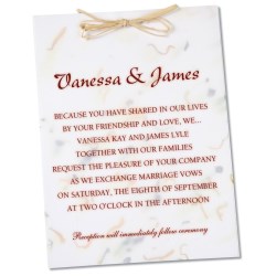 View a larger, more detailed picture of the Seeded Invitation Program - 7 x 5 - Pine Tree