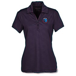 View a larger, more detailed picture of the Maze Stretch Embossed Print Polo - Ladies 