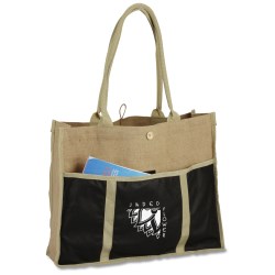 View a larger, more detailed picture of the Jute Evolution Tote - Closeout