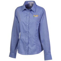 View a larger, more detailed picture of the Yarn-Dyed Wrinkle Resistant Dobby Shirt - Ladies 