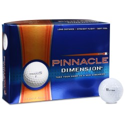 View a larger, more detailed picture of the Pinnacle Dimension Golf Balls - Closeout
