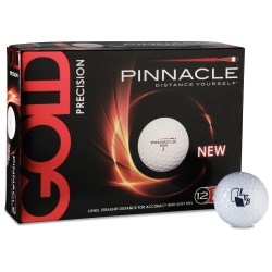 View a larger, more detailed picture of the Pinnacle Gold Precision Golf Balls - Closeout