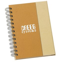View a larger, more detailed picture of the Recycled Foldover Notebook - Closeout