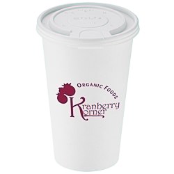 View a larger, more detailed picture of the Paper Hot Cold Cup - 16 oz w Tear Tab Lid - Low Qty