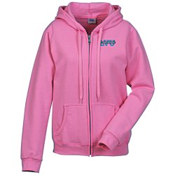 View a larger, more detailed picture of the Gildan Full-Zip Hoodie - Ladies - Embroidered