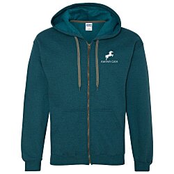 View a larger, more detailed picture of the Gildan Heavy Blend Vintage Full Zip Hoodie - Screened