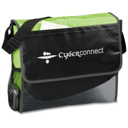 View a larger, more detailed picture of the Laminated Messenger Bag - Closeout