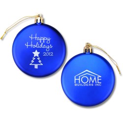 View a larger, more detailed picture of the Flat Ornament - Tree - Happy Holidays