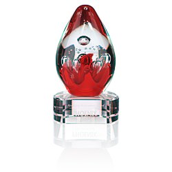 View a larger, more detailed picture of the Lava Art Glass Award - Clear Base