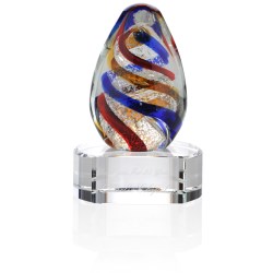 View a larger, more detailed picture of the Spiral Art Glass Award - Clear Base