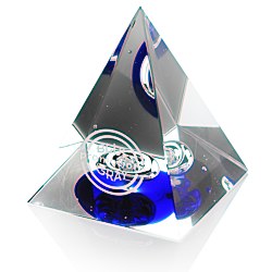 View a larger, more detailed picture of the Pyramid Art Glass Award