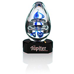 View a larger, more detailed picture of the Atom Art Glass Award - Black Base