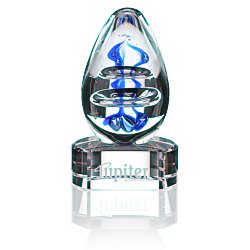 View a larger, more detailed picture of the Atom Art Glass Award - Clear Base