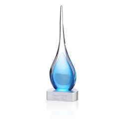 View a larger, more detailed picture of the Adagio Art Glass Award