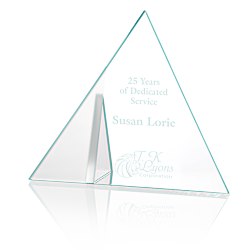 View a larger, more detailed picture of the Frost Triangle Crystal Award
