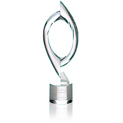 View a larger, more detailed picture of the Milestone Crystal Award
