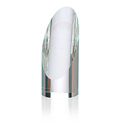 View a larger, more detailed picture of the Pinnacle Crystal Cylinder Award - 6 